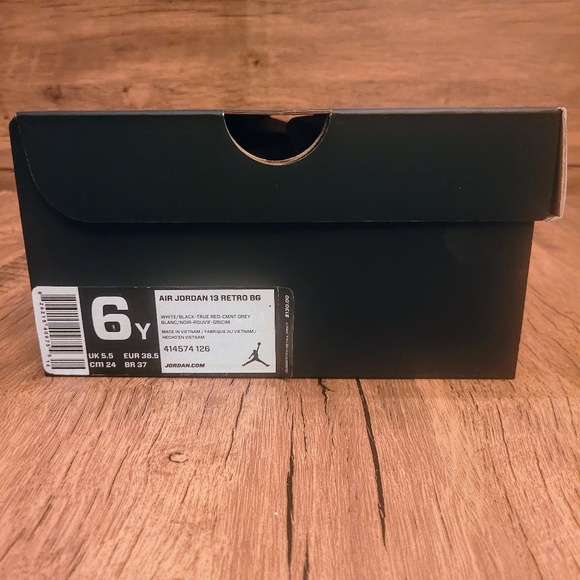 Nike Air Jordan 13 Retro Grey Toe 2014 GS Size 6Y DS 414574 126 Brand New - Picture 12 of 12